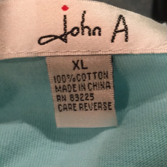 Baby blue v neck top w/ladybug on front. - Picture 4 of 5